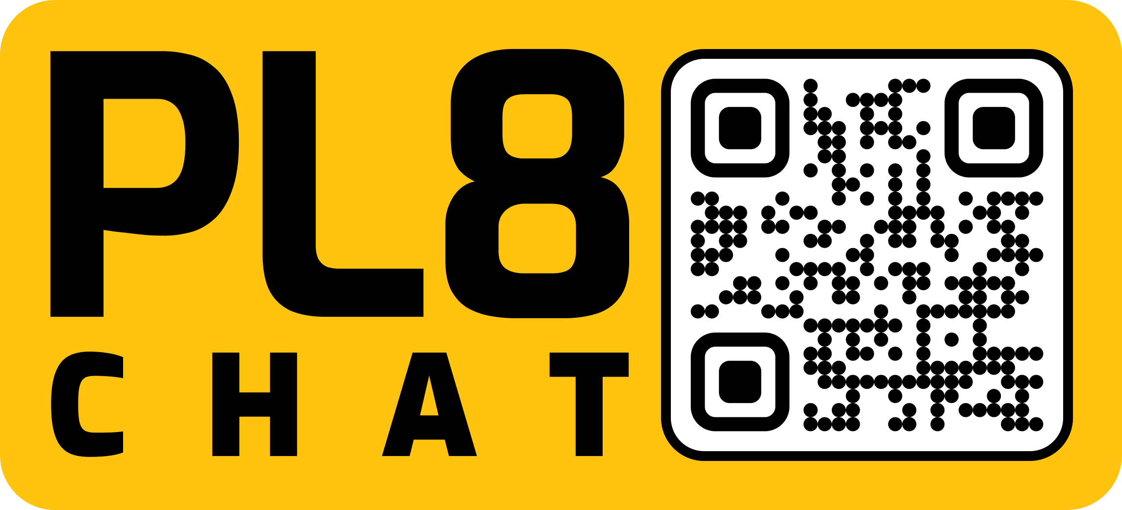 Stacked PL8CHAT teen driver decal with QR code